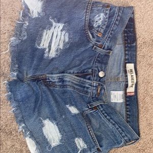 Levi’s Distressed, Relaxed fit shorts.
